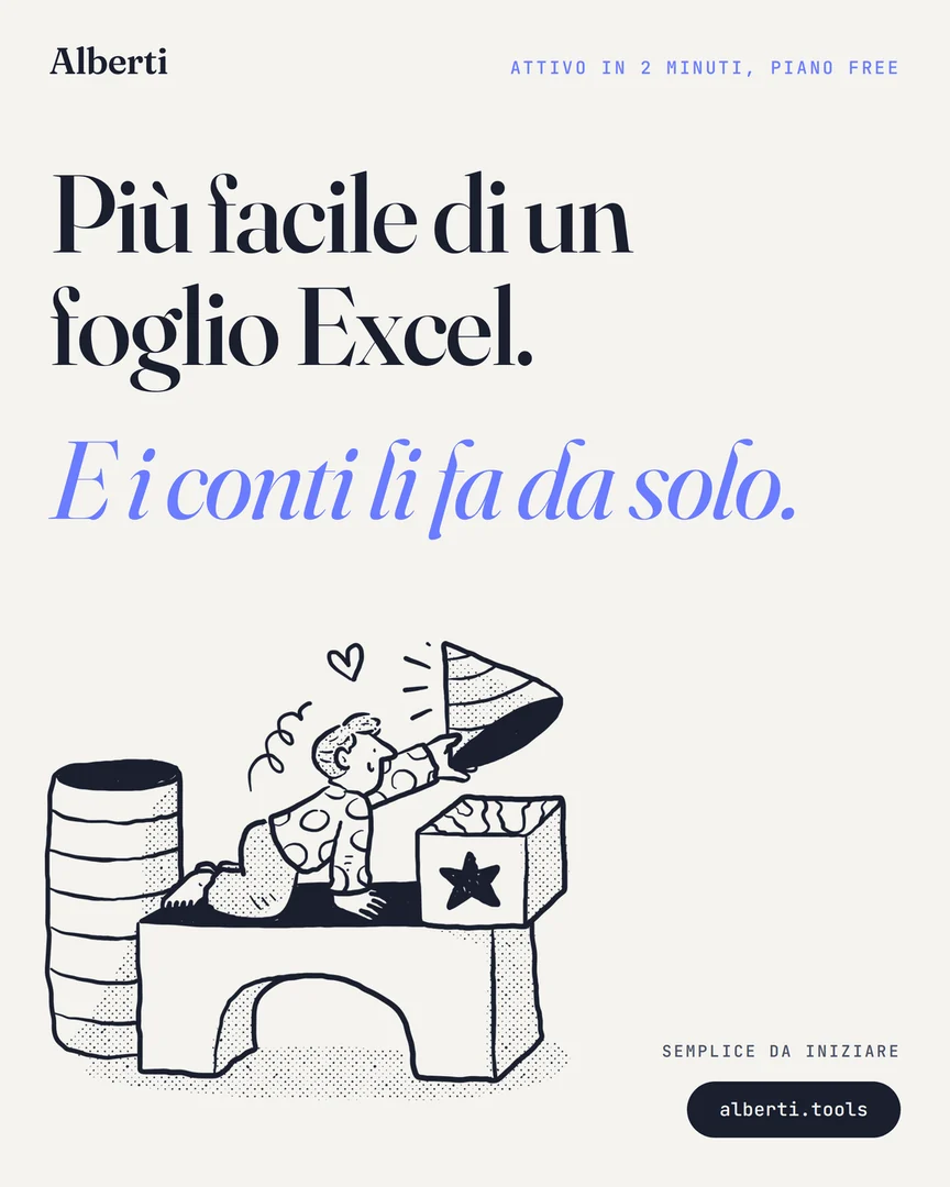 Più facile di un foglio Excel. E i conti li fa da solo.